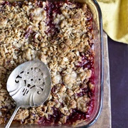 Plum and Apple Crumble