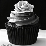 Black Gray Cupcake