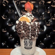 Slaters Fifty Fifty Bacon Oreo Milkshake