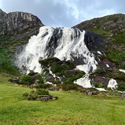 Gleninchaquin Waterfall, Kerry, Ireland