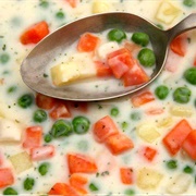 Creamy Carrot and Pea Soup