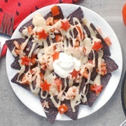 Red White Blue Nachos