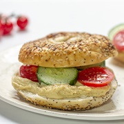 Hummus Bagel