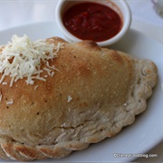 Spinach and Chicken Calzone