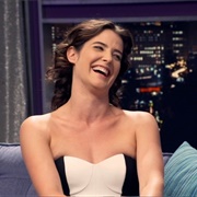 19. Cobie Smulders Wears a Black &amp; White Strapless Dress