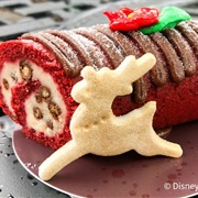 Red Velvet Yule Log