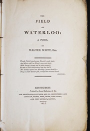 The Field of Waterloo (Sir Walter Scott)