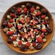 Banana Strawberry Salad Dates Figs