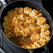 Beef Mushroom Cobbler