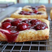 Cherry &amp; Vanilla Danish Pastry