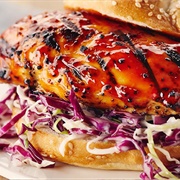 Cluck Chicken and Onion Sandwich