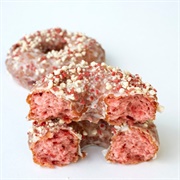 Vegan Treats Bakery Strawberry Crunch Cake Donut