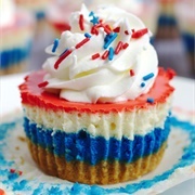 Red White Blue Mini Cheesecakes