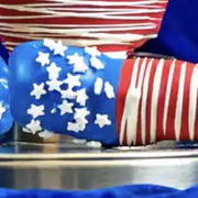 Fourth of July Marshmallow Wand