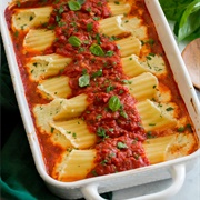 Pancetta Ricotta Manicotti