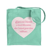 Handle Heart Tote Green