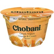 Chobani Orange Cream Greek Yogurt