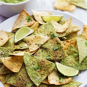 Avocado Chip Nachos