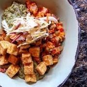 Chili Spiced Crispy Fried Tofu Bowl