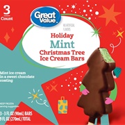 Great Value Holiday Mint Christmas Tree Ice Cream Bars