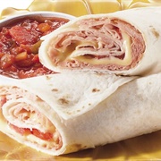 Ham Cheese and Tomato Sauce Wrap