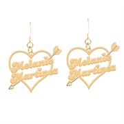 MM Heart Arrow Earrings