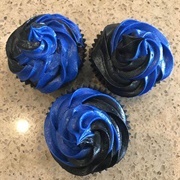 Black Blue Cupcake