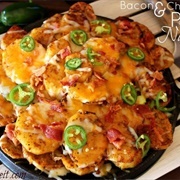 Bacon Cheese Potato Nachos