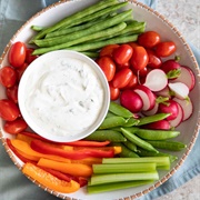 Salad Vegetables &amp; Dip