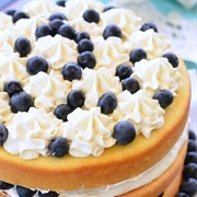 Blueberries Cream Cake