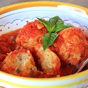 Cheese Balls Tomato Sauce