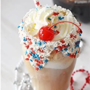 Patriotic Root Beer Float