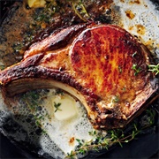 Pan-Roasted Brined Pork Chop