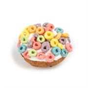 Froot Loops Cake Donut