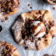 Apple Galette With Vanilla Pecan Caramel