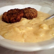 Creamy Potato Soup With Meatballs