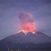 Sakurajima Volcano in Japan Begins to Erupt 1914