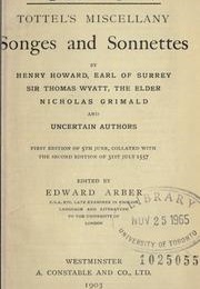 Songs and Sonnets (Tottel and Grimald)