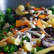 Fried Mushrooms Vegetables