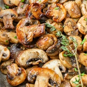 Fried Garlicky Mushrooms