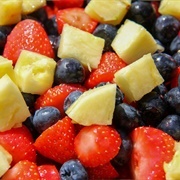 Pineapple Blueberry Strawberry Salad
