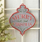 Christmas Metal Sign