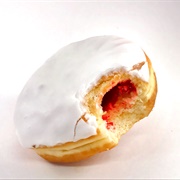 Iced Jam-Filled Berliner Doughnut