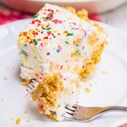 Cake Batter Ice Cream Pie