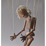 Reverse Mirror Voodoo Doll Stick Puppet