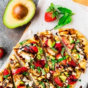 Avocado Naan Pizza