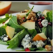 Salad Apple Blue Cheese Pomegranate Walnuts