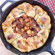 Apple Pear and Pumpkin Skillet Pie