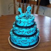 Black Blue Cake