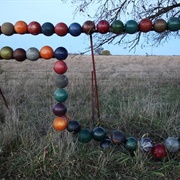 Bowling Ball Yard Art